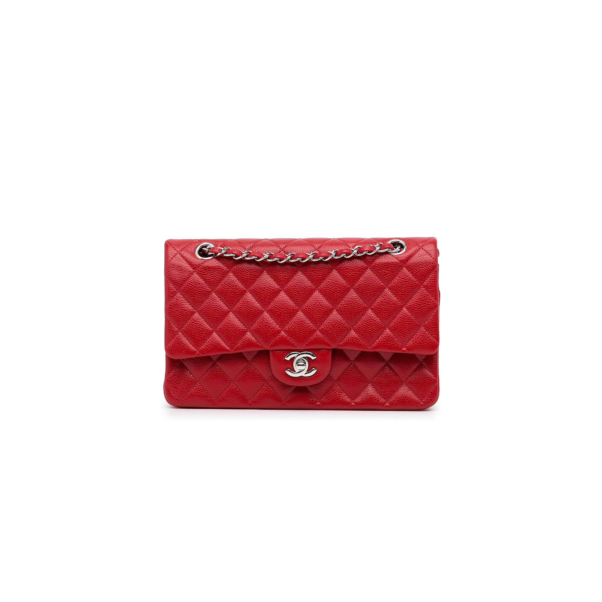 Ch**el caviar quilted medium classic flap (25*15*7cm)